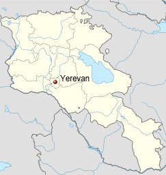 Yerevan is located in Armenia