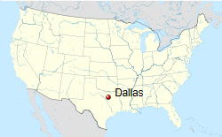 Image result for where is Dallas, Texas, USA?