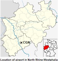 CGN is located in North Rhine-Westphalia