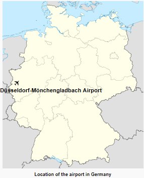Düsseldorf-Mönchengladbach Airport is located in Germany